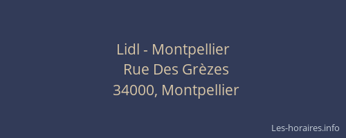 Lidl - Montpellier