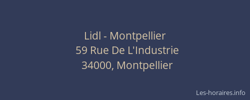 Lidl - Montpellier