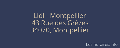 Lidl - Montpellier