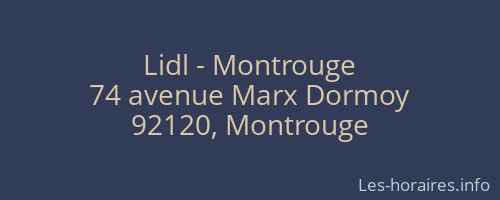 Lidl - Montrouge