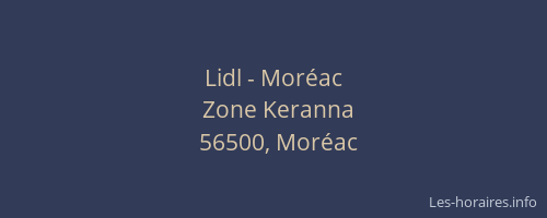 Lidl - Moréac