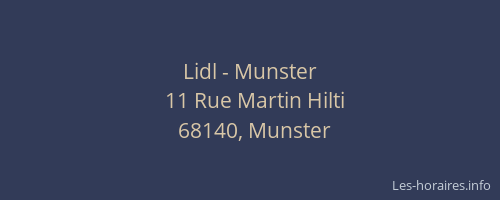 Lidl - Munster