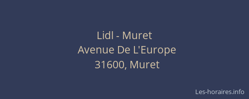 Lidl - Muret
