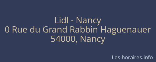 Lidl - Nancy