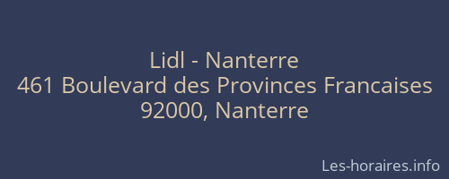 Lidl - Nanterre