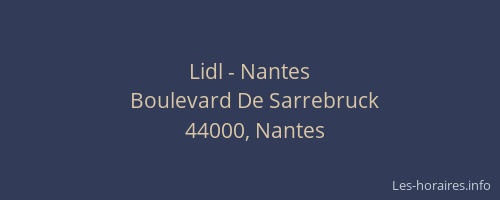 Lidl - Nantes