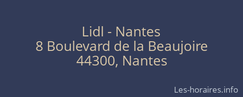 Lidl - Nantes