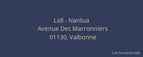 Lidl - Nantua