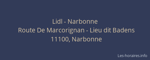 Lidl - Narbonne