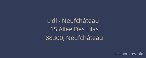 Lidl - Neufchâteau