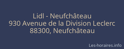 Lidl - Neufchâteau