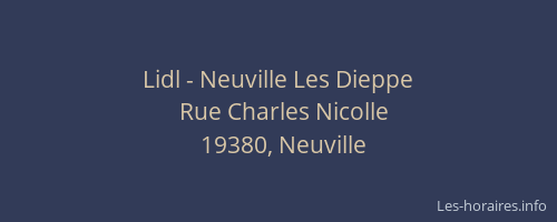 Lidl - Neuville Les Dieppe