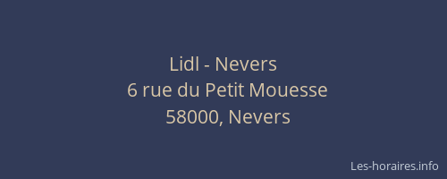 Lidl - Nevers