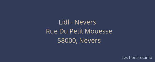 Lidl - Nevers