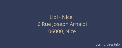 Lidl - Nice