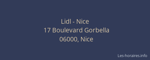 Lidl - Nice