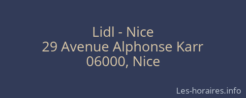 Lidl - Nice