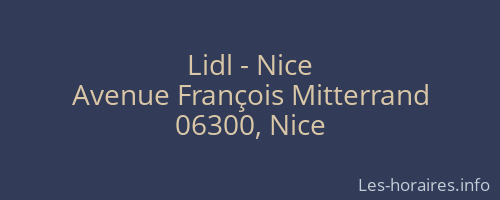 Lidl - Nice
