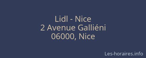 Lidl - Nice
