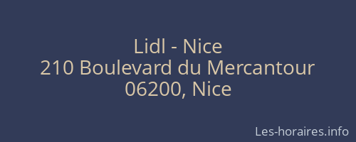 Lidl - Nice