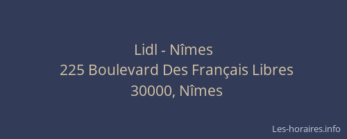 Lidl - Nîmes