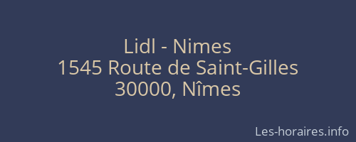 Lidl - Nimes