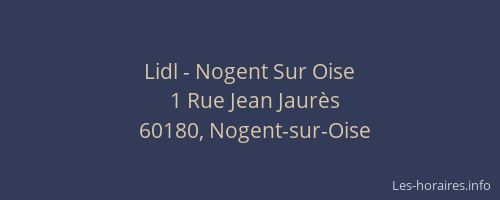 Lidl - Nogent Sur Oise