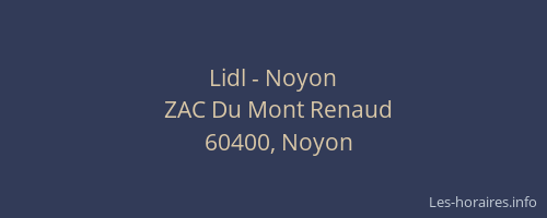 Lidl - Noyon