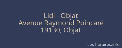 Lidl - Objat
