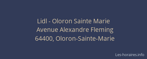 Lidl - Oloron Sainte Marie