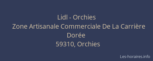 Lidl - Orchies