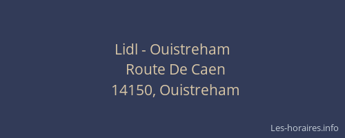 Lidl - Ouistreham