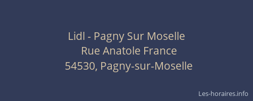 Lidl - Pagny Sur Moselle