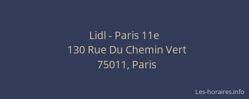 Lidl - Paris 11e