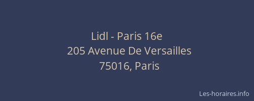 Lidl - Paris 16e