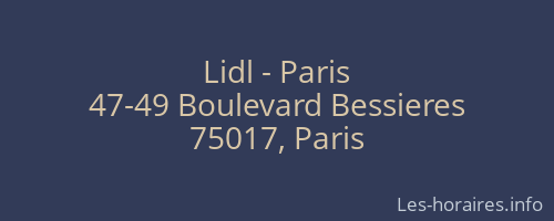Lidl - Paris
