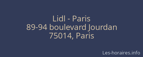 Lidl - Paris