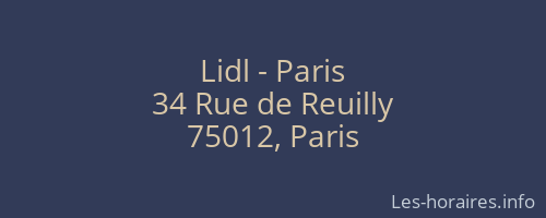 Lidl - Paris