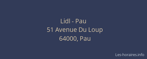 Lidl - Pau