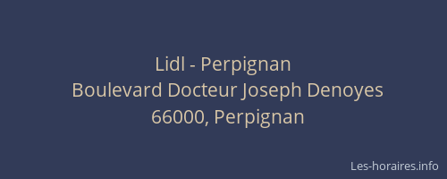 Lidl - Perpignan
