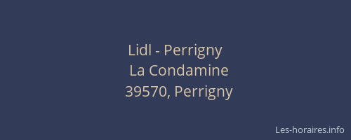Lidl - Perrigny