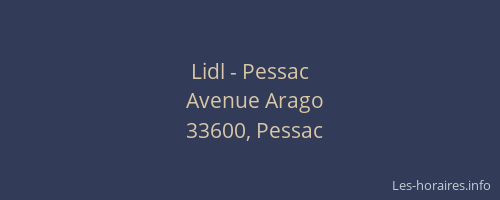 Lidl - Pessac