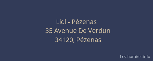 Lidl - Pézenas