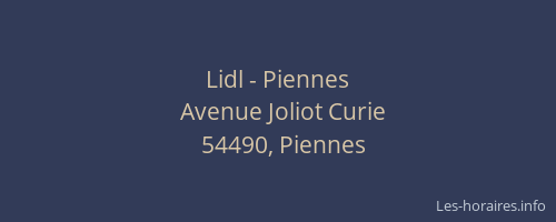 Lidl - Piennes