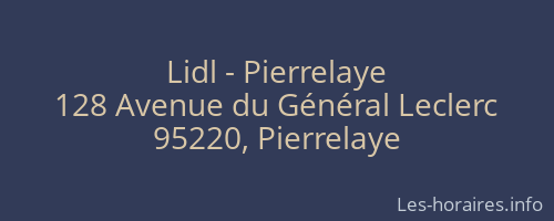 Lidl - Pierrelaye