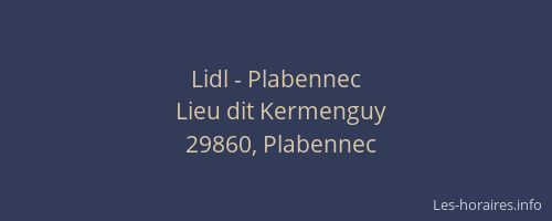 Lidl - Plabennec