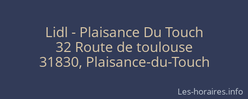 Lidl - Plaisance Du Touch