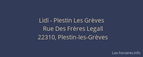 Lidl - Plestin Les Gr&egrave;ves