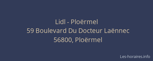Lidl - Plo&euml;rmel