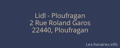 Lidl - Ploufragan